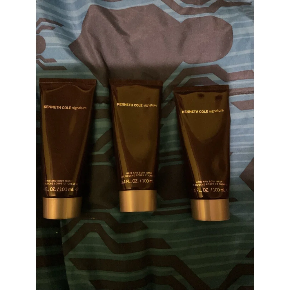 (3 pcs) Kenneth Cole Signature Hair & Body Wash 3.4 oz for Men New‎ Fragrance